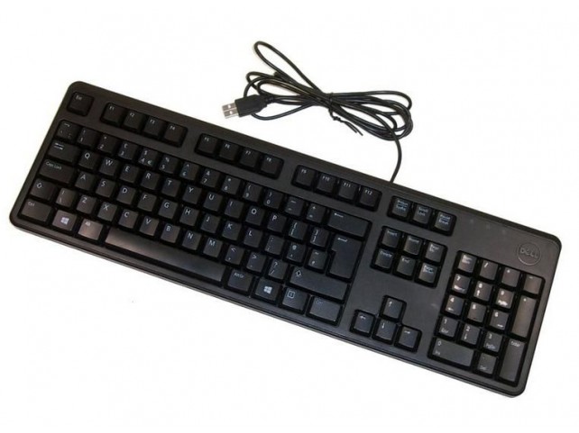 Dell Keyboard (ENGLISH) USB Slim  DJ491 Full-size (100 )