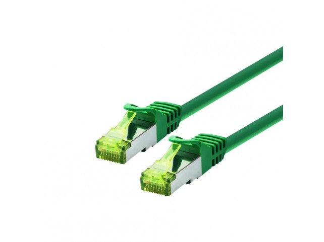 LOGON PROFESSIONAL PATCH CABLE SFTP/PIMF/LSOH  0.25M - CAT6A 500Mhz - GREEN