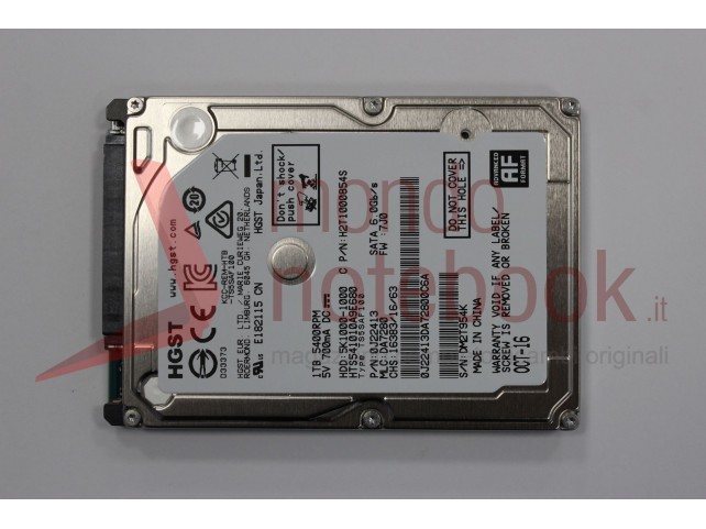 HARD DISK 2,5'' 1TB (SATA2) HGST 5400RPM