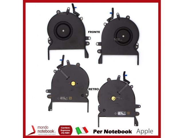 Ventole Dual Fan CPU GPU APPLE Macbook pro A1990 15,4" (2018-2019) (Coppia Ventole)