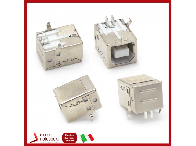 CONNETTORE A SALDARE USB 2.0 Femmina 4 PIN porta DATI STAMPANTE - Multifunzione (bianco)