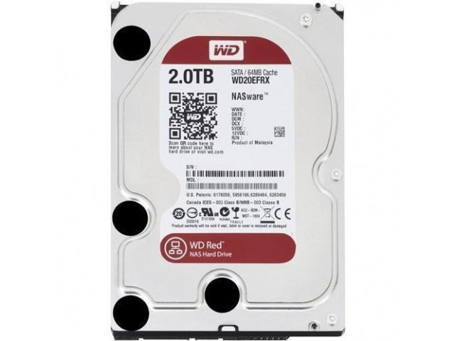 HARD DISK 3,5'' 2TB (SATA3) WESTERN DIGITAL WD RED