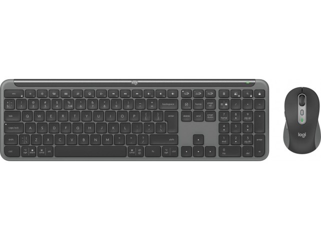 Logitech Mk950 Signature Slim Keyboard  Mouse Included Rf Wireless +