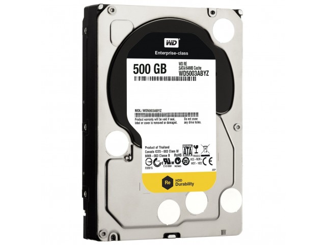 HARD DISK 3,5'' 500GB (SATA3) WESTERN DIGITAL WD5003ABYZ 7200 64mb RE