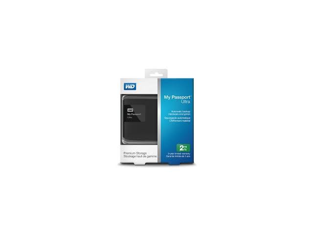 Hard Disk Esterno 2,5 2TB Western Digital my passport ultra nero