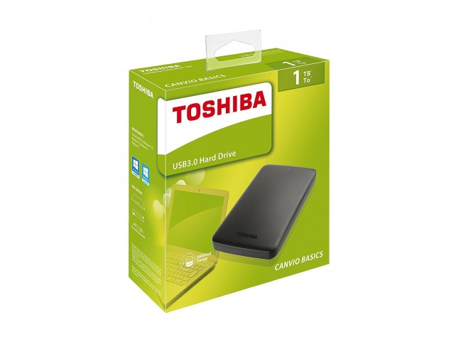Hard Disk Esterno TOSHIBA USB 3.0 1TB 2,5 canvio basics