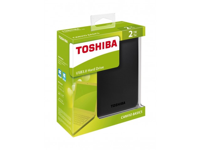 Hard Disk Esterno TOSHIBA USB 3.0 2TB 2,5 canvio basics