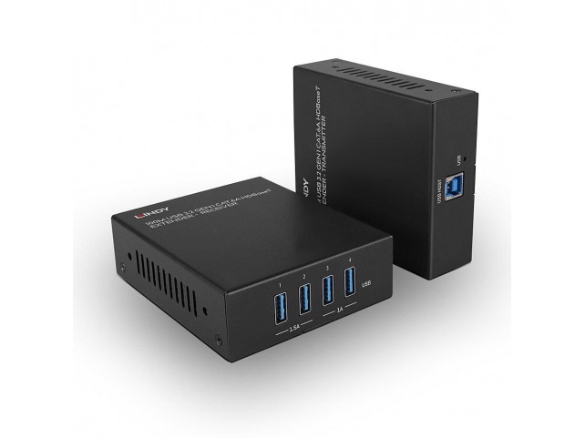 Lindy 100m USB 3.2 Gen 1 Cat.6A  HDBaseT Extender