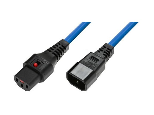 MicroConnect IEC Lock C13 to C14 1m  