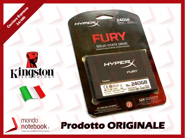 HARD DISK SSD 240GB KINGSTON HyperX FURY