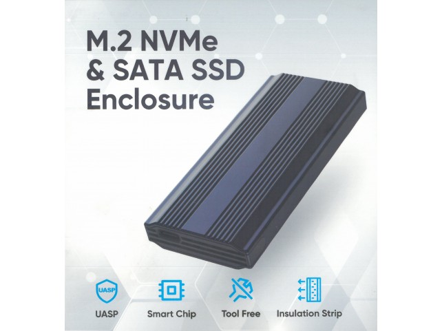 Box SSD M.2 NVMe SATA USB 3.2