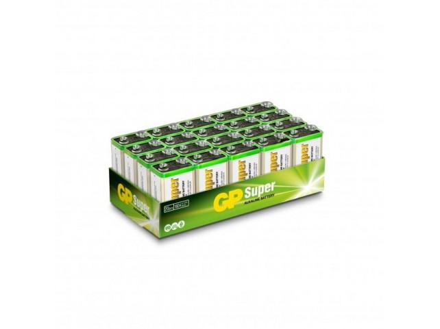GP Super Alkaline battery 6LF22  / 9V 20-pack