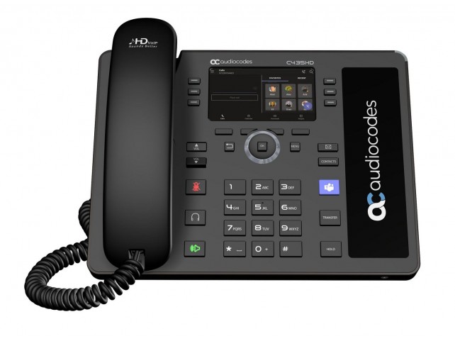 AudioCodes Teams C435Hd-R Ip-Phone Poe  Gbe Black