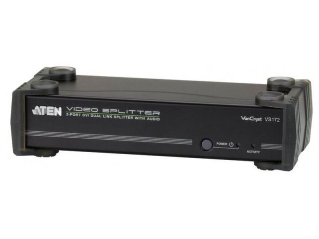 Aten 2-port DVI Dual Link  with audio Splitter RS-232