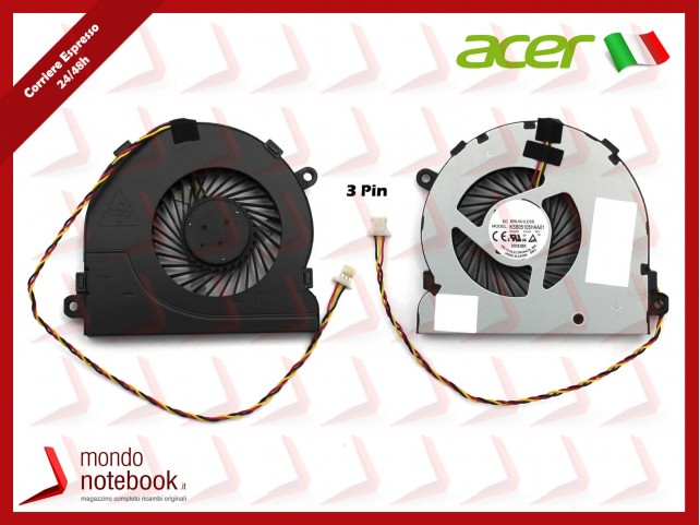 Ventola Fan CPU ACER All In One C22-320 C22-860 C22-865 C24-320 C24-860 (3 Pin) Vers.1