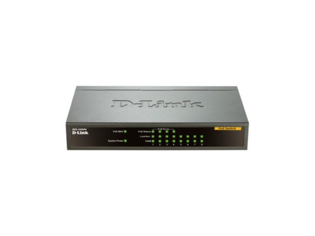 Switch D-Link 8 Porte FAST ethernet UNMANAGED 4 Porte POE