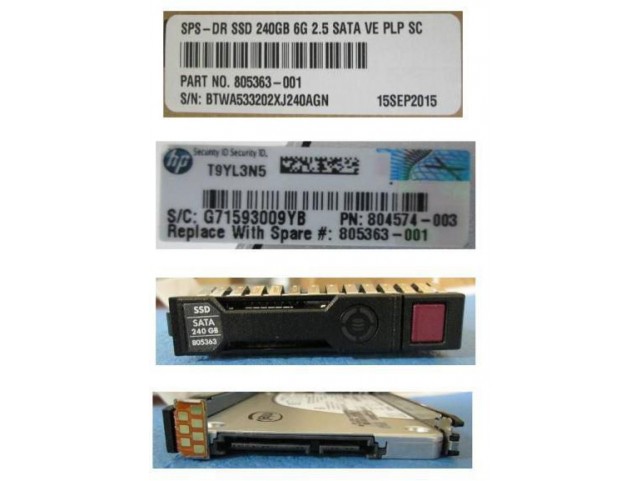 Hewlett Packard Enterprise 240GB SATA 6G SFF SC VE PLP  