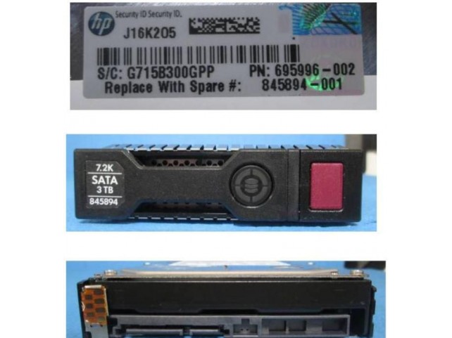 Hewlett Packard Enterprise DRV HD 3TB 6G 7.2K 3.5 SATA  MDL SC