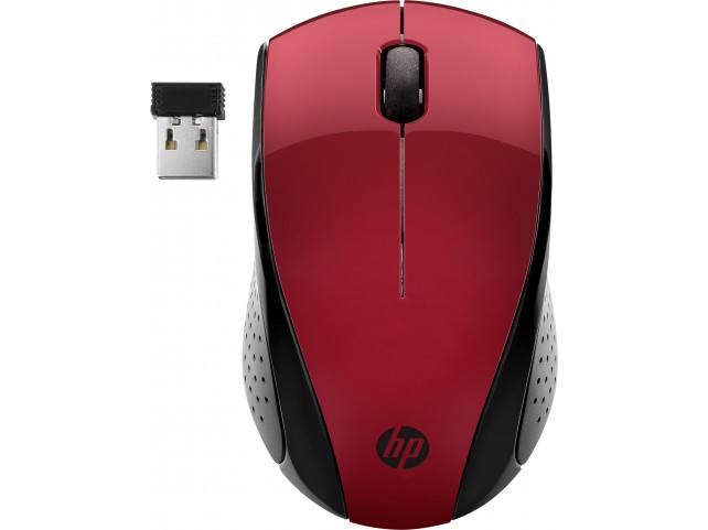 HP Wireless Mouse 220 S Red  220 Ambidextrous Optical