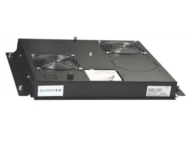 Lanview UK Fan tray with 2 fans for  600x600 19 floor rack