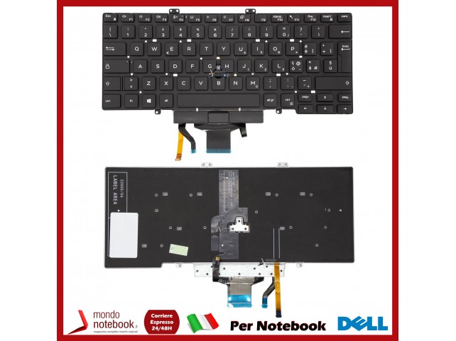 Tastiera Notebook DELL Latitude 5400 5401 5410 5411 7400 (NERA) Retroill - Trackpoint
