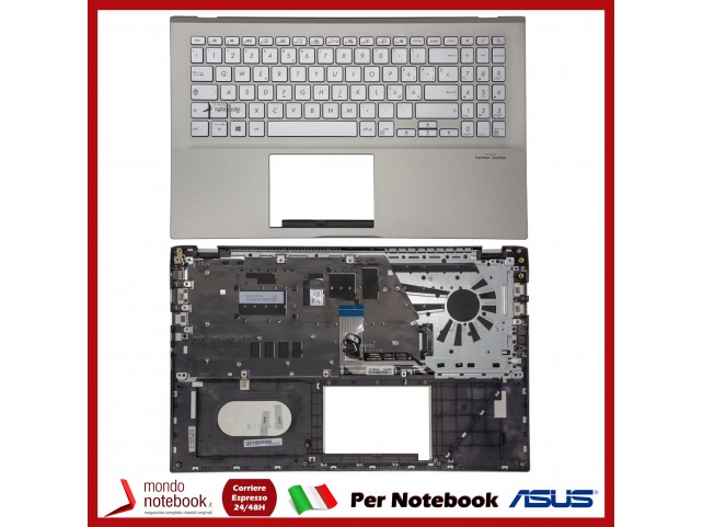 Tastiera Con Top Case ASUS X531 Series (Italiana) - Retroilluminata
(Silver)