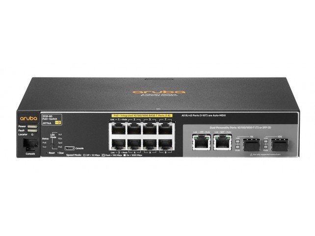 Hewlett Packard Enterprise ProCurve 2530-8G-PoE+ Switch  x x Refurbished x x