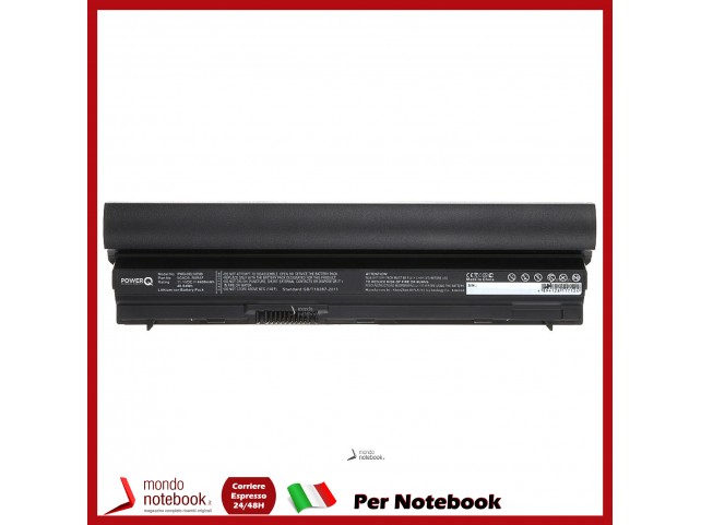 Batteria PowerQ per DELL Latitude E5220 4400 mAh 11.1V P/N 09K6P Nero