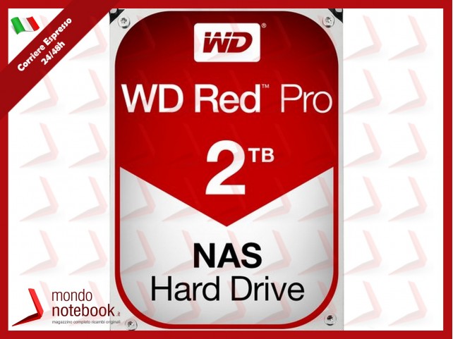 HD WD SATA3 2TB 3.5" RED PRO INTELLIPOWER 64mb cache 7200RPM 24x7 - NAS HARD DRIVE - WD2002FFSX