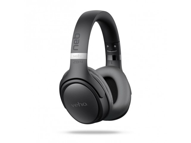 Veho ZB-4 NEB Bluetooth wireless  headphones - Black-Grey