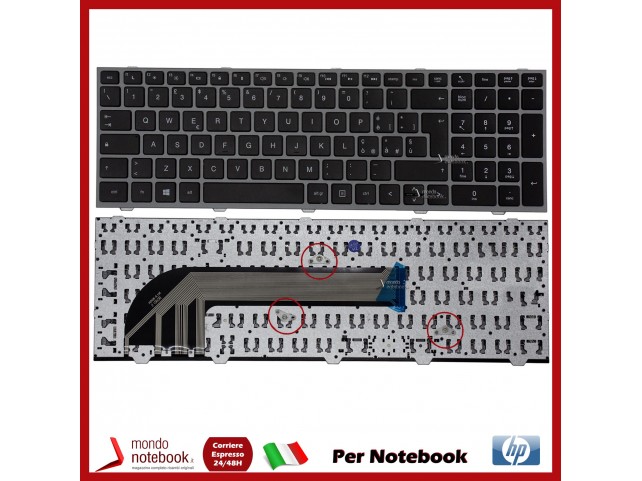 Tastiera Notebook HP ProBook 4540S 4545S (CON FRAME GRIGIA) Italiana
