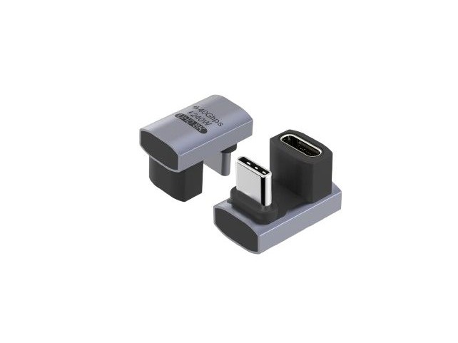 MicroConnect Premium USB4 3x2 USB-C  twice-angled adapter 240W