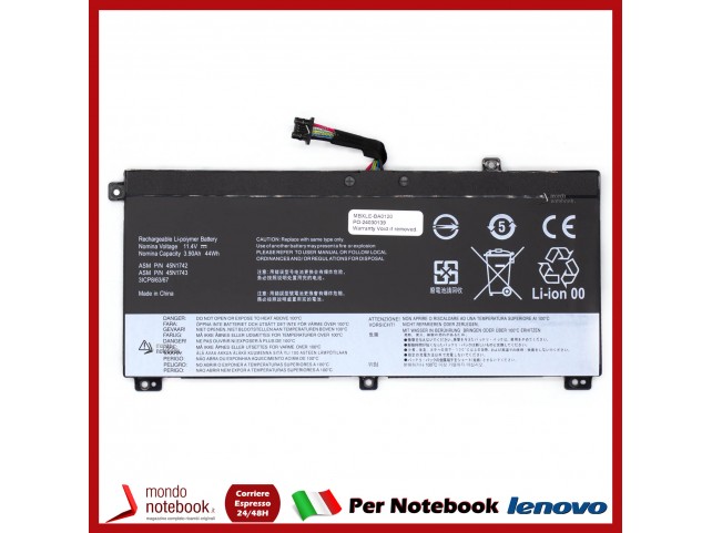 Batteria CoreParts Lenovo ThinkPad T550 44Wh 11.4V 3900mAh
