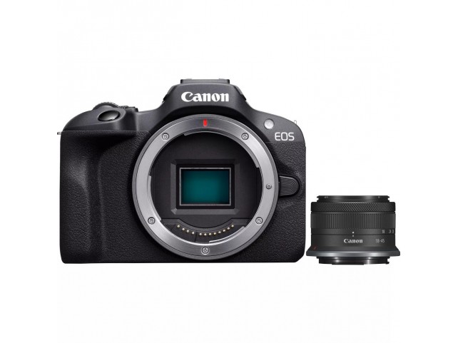 Canon 6052C013 Eos R100 + Rf-S 18-45Mm  F4.5-6.3 Is Stm Kit Milc 24.1