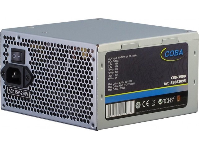 Inter-Tech 88882095 Coba Ces-350B Power Supply  Unit 350 W 20+4 Pin Atx Atx