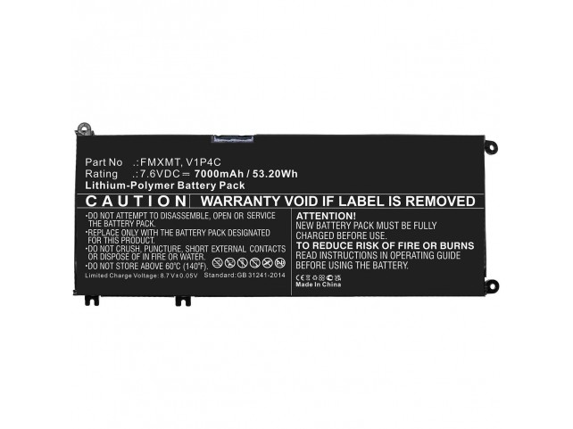 CoreParts MBXDE-BA0242 Laptop Battery for Dell  54.72Wh Li-ion 7.6V 7200mAh
