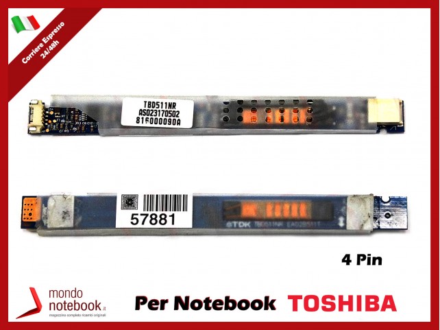 Inverter Board LCD TOSHIBA Satellite Pro A300D (4 PIN)
