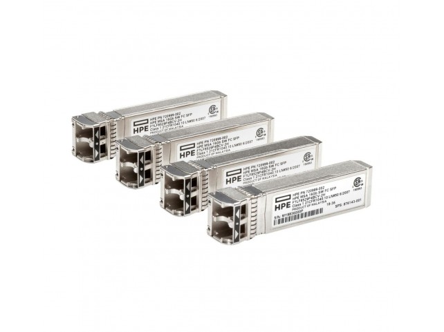 Hewlett Packard Enterprise C8R23B-RFB MSA2040 8GB SW FC SFP+ 4Pack.  