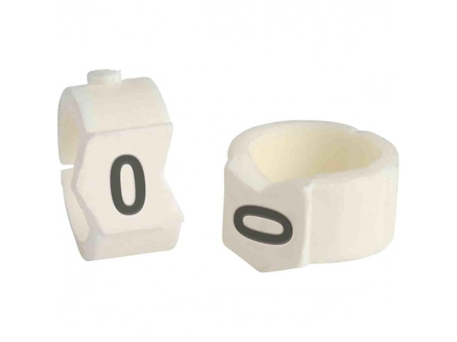 Brady SCN-36-0 Clip Sleeve Wire Markers  SCN-36-0 Black White
