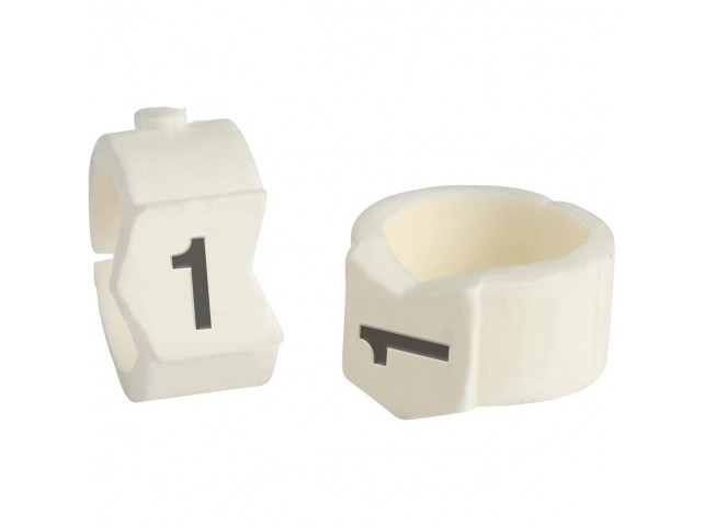 Brady SCN-36-1 Clip Sleeve Wire Markers  SCN-36-1 Black White
