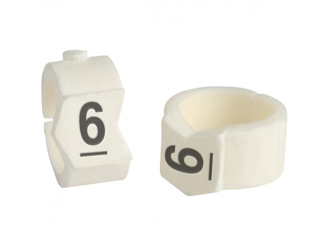 Brady SCN-36-6 Clip Sleeve Wire Markers  SCN-36-6 Black White