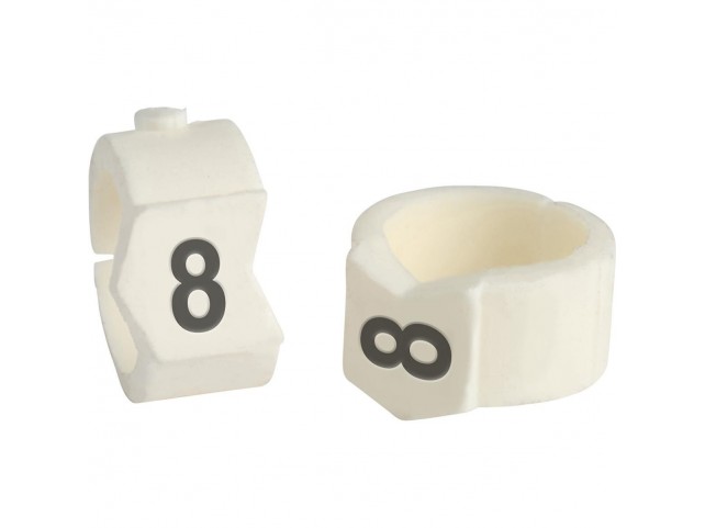 Brady SCN-36-8 Clip Sleeve Wire Markers  SCN-36-8 Black White