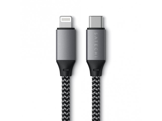 Satechi ST-TCL10M Usb Cable 0.25 M Usb C Usb  C/Lightning Black Grey