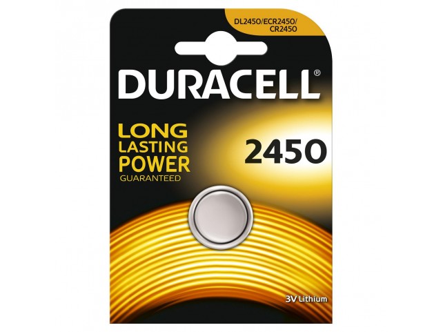 Duracell 5000394030428 Cr2450 3V Single-Use Battery  Lithium