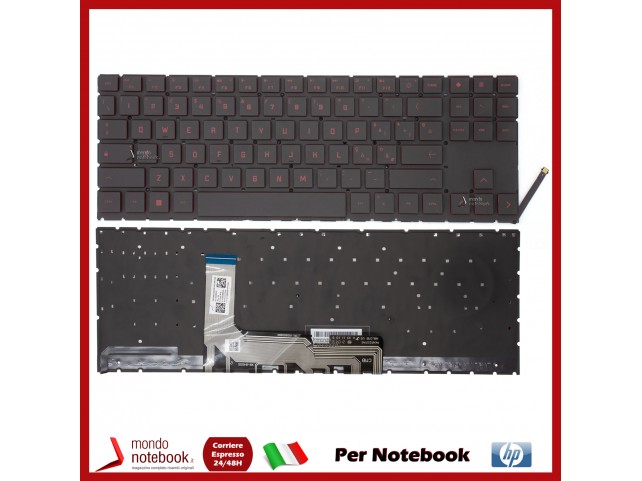 Tastiera Notebook HP OMEN 15-EK (Red) Retroilluminata Italiana