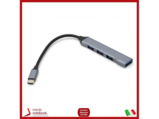 Hub da Type-C a 4 Porte usb 3.0