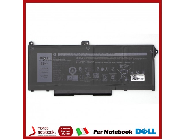 Batteria Originale DELL Latitude 5520 5420 Precision 3560 RJ40G 0RJ40G