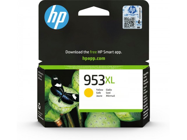 HP F6U18AEBGY 953Xl High Yield Yellow  Original Ink Cartridge