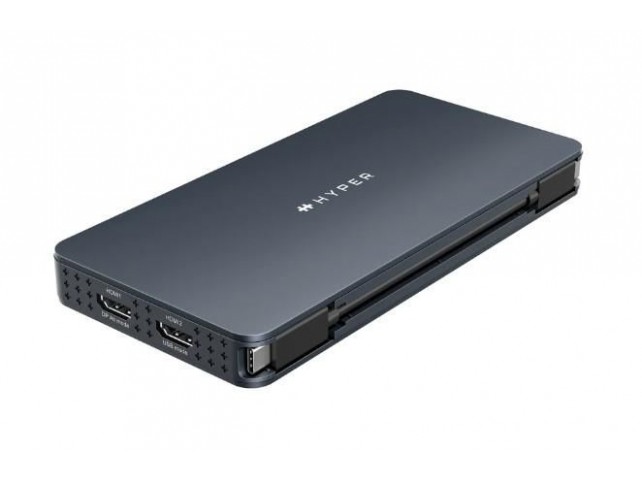 Hyper HD7001GL Drive Universal Silicon  Motion USB-C 10-in1 Dual