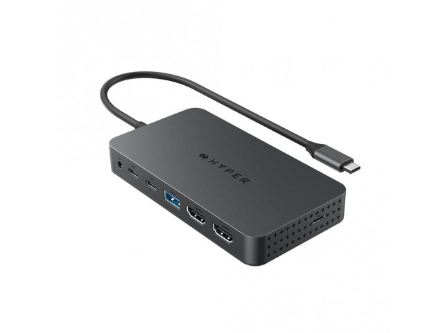Hyper HD7002GL Drive Universal USB-C  7-in1 Dual HDMI Mobile Dock -